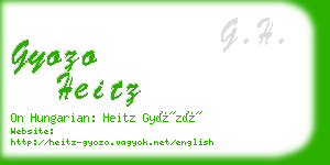 gyozo heitz business card